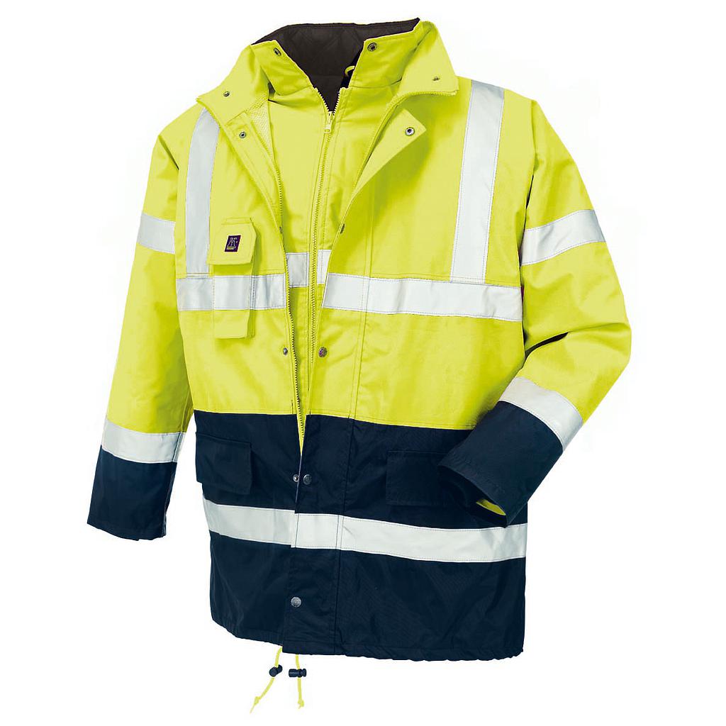 teXXor® Warnschutz-Parka CALGARY leuchtgelb/navy