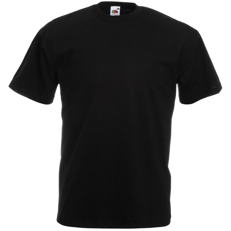  Valueweight T Shirt Fruit of the Loom schwarz