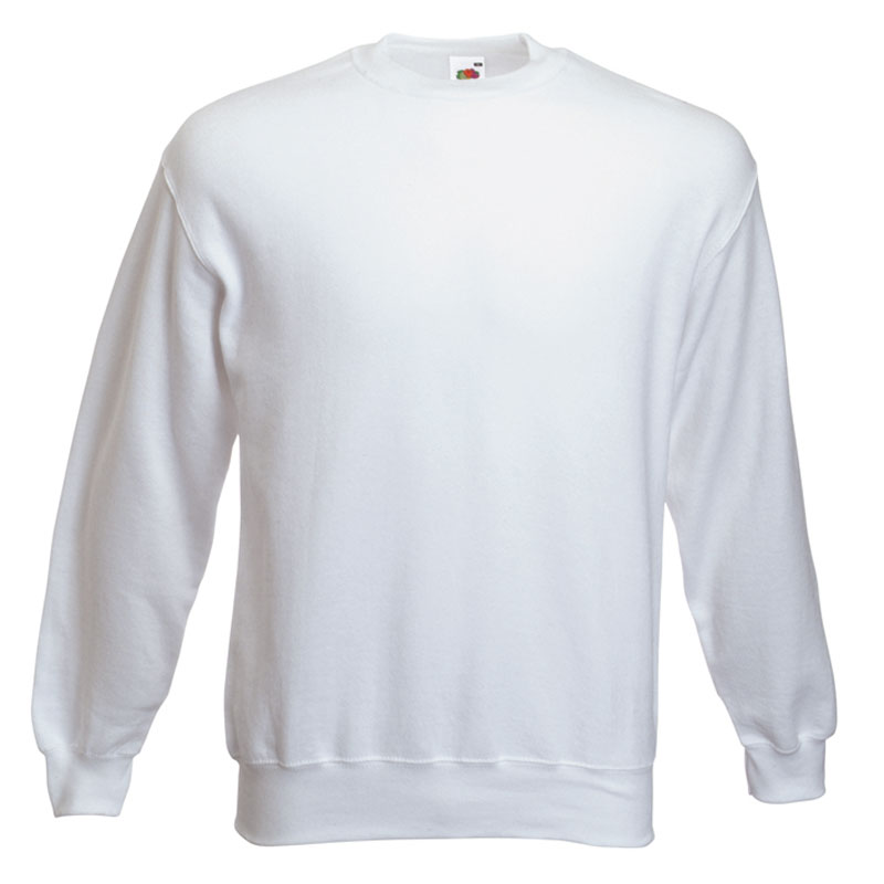 Fruit of the Loom Classic Set-In Sweat weiß