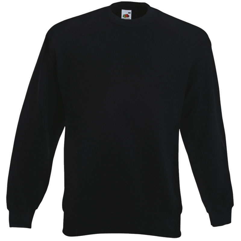 Fruit of the Loom Classic Set-In Sweat schwarz