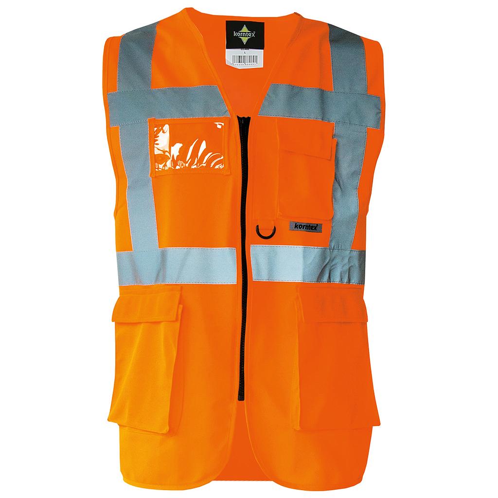  Multi-Funktions-Warnweste Korntex  EN ISO 20471:2013 orange