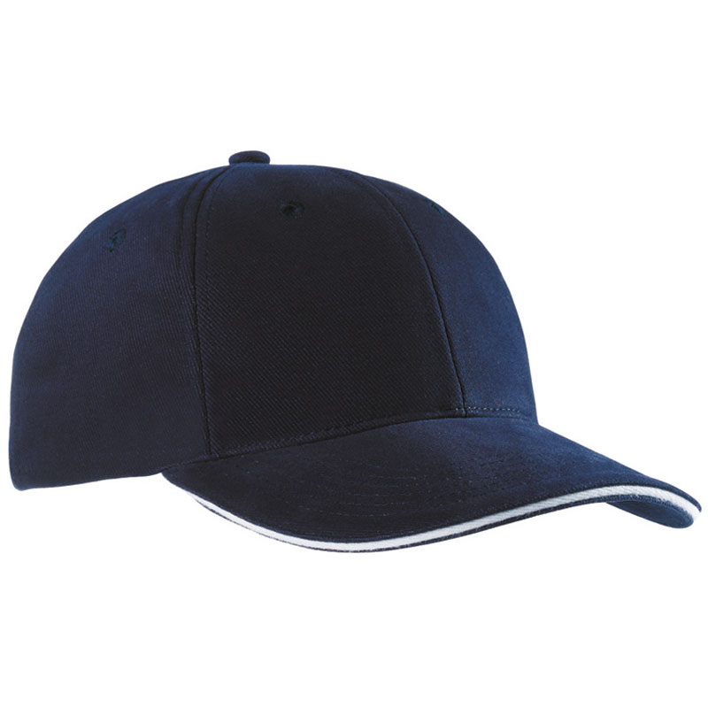  6 Panel Sandwich Cap navy/white