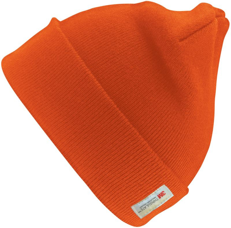 Result Headwear RC033X Strickmütze mit Thinsulate™ Futter neon orange