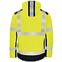 Kontrast Softshelljacke leuchtgelb/marine