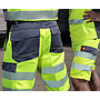 LeiKaTex® • BRIGHT LINE • SHORTS • EN ISO 20471 Klasse 1 • neongelb