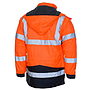 LeiKaTex® • 4-in-1-Warnschutzparka "Stonefield" nach EN ISO 20471 + EN 343 • warnorange / marineblau 