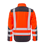 LeiKaTex® • BRIGHT LINE • Warnschutz-Softshelljacke • EN ISO 20471 • warnorange/grau