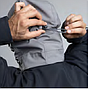 Kapuze für Hybrid Softshelljacke hellgrau