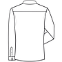 Greiff Herren-Hemd, 1/1-Arm, Regular Fit, Modern 37.5, weiß/kontrast grau