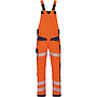 Vizwell Flex HiVis Latzhose leuchtorange-marine