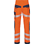 Vizwell Flex HiVis Bundhose leuchtorange-marine