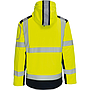 Vizwell Warnschutz Kontrast Winter-Softshelljacke leuchtgelb/marine mit Innenjacke