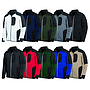 FHB® Jersey Fleece-Jacke RALF rot/schwarz