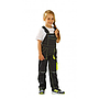 Junior Latzhose anthrazit/gelb
