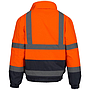 NITRAS MOTION TEX VIZ, Warnschutz-Pilotenjacke, neonorange / blau, EN ISO 20471, EN 343