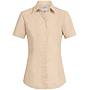 Damen Bluse Kurzarm BASIC Regular Fit beige 