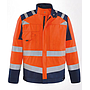 Langjacke 2082 WARNSCHUTZ NEWLINE leuchtorange/marine