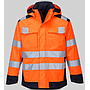 MV70 - PORTWEST® Modaflame Regen Multinorm Arc-Jacke Orange/Marine