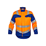 Jacke 2380 Multiseven einlagig leuchtorange/kornblau