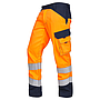 MULTISEVEN Bundhose 2381 einlagig leuchtorange/marine