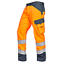 Bundhose 2381 Multiseven einlagig leuchtorange/grau