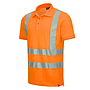 NITRAS® MOTION TEX VIZ, Warnschutz-Poloshirt, Kurzarm, EN ISO 20471 neonorange