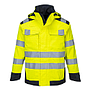 MV70 PORTWEST®  Modaflame Regen Multinorm Arc-Jacke Gelb/Marine