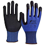 NITRAS® SKIN FLEX CUT5, Schnittschutzhandschuhe, blau, Spezialbeschichtung, teilbeschichtet auf Innenhand und Fingerkuppen, schwarz