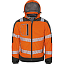 Vizwell Winter-Softshelljacke leuchtorange-grau