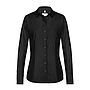 BASIC Damen Bluse Regular Fit schwarz langarm