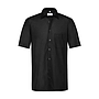 BASIC Herren Hemd Regular Fit schwarz kurzarm