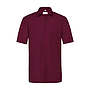 BASIC Herren Hemd Regular Fit bordeaux kurzarm