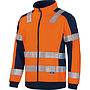 Vizwell Stepp-Innenjacke leuchtorange-marine