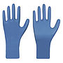 Solidstar® PREMIUM Nitril-Einmalschutzhandschuh blau puderfrei TYP A Box à 50 Stück