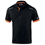 Sparco Polo TECH TOLEDO Schwarz/Orange fluoreszierend