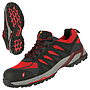 NITRAS® PRO STEP S1P Sicherheitshalbschuhe  schwarz/rot EN ISO 20345, DGUV Regel 112-191