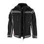 Qualitex Pro Winterjacke schwarz/grau