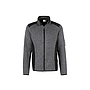 Hakro®  Herren Strickfleecejacke Dawson anthrazit meliert