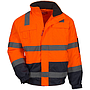 NITRAS® MOTION TEX VIZ, Warnschutz-Pilotenjacke, neonorange / blau, EN ISO 20471, EN 343