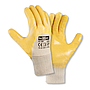 teXXor® Nitril-Handschuhe STRICKBUND gelb/beige
